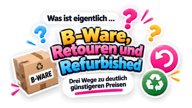 B-Ware, Retouren und Refurbished: Drei Wege zu deutlich günstigeren Preisen