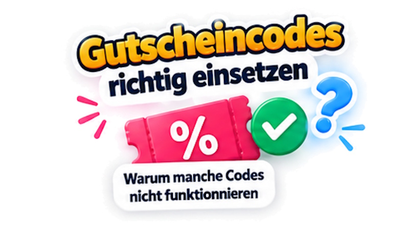 Gutscheincodes richtig einsetzen