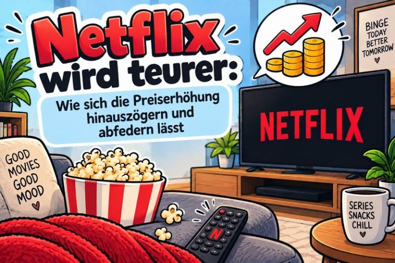 Netflix wird teurer: Wie sich die Preiserhöhung hinauszögern und abfedern lässt